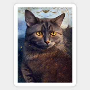 Fantasy cat: Gray Sticker